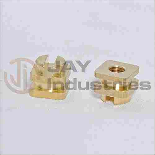 Brass Square Slotted Insert