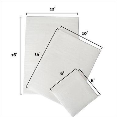 White Epe Foam Bag Length: 6 Inch (In)