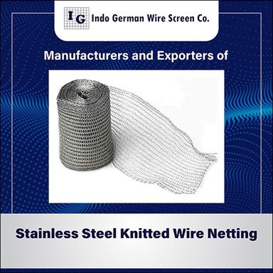 Sliver Stainless Steel Knitted Wire Netting