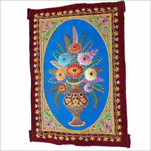Silk Thread Flower Jewel Carpet