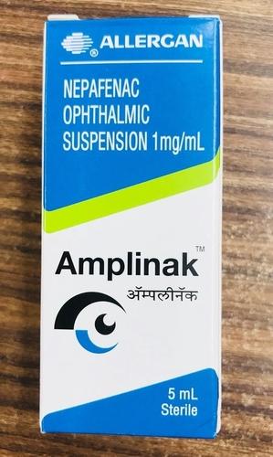 Amplinak Opthalmic Suspension Ingredients: Nepafenac (0.1% W/V)