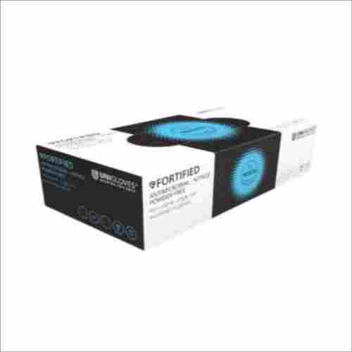 Fortified Antimicrobial Nitrile Powder Free Hand Gloves