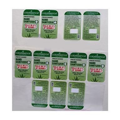 Green Hand Sanitizer Printed Tags