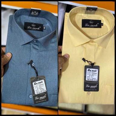 Men Linen Shirt Collar Style: Classic