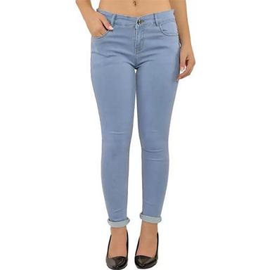 Blue Ladies Skin Fit Jeans