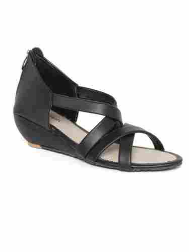 Ladies Fancy Black Sandals