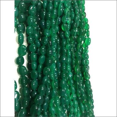 Stone Green Onyx Oval Beads