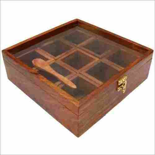 Wooden Spice Box