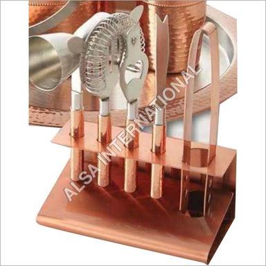 Metal Copper Designer Bar Tool Set