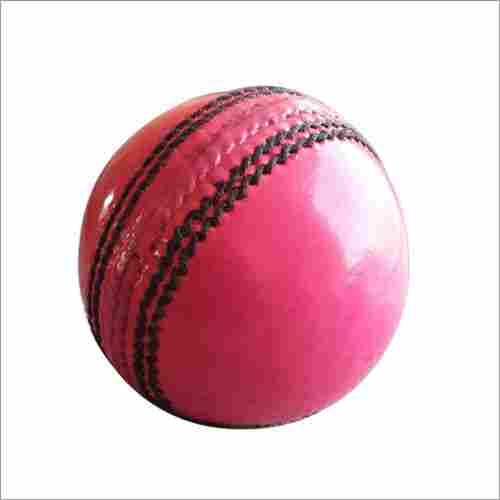 Cricket Pink Leather Ball