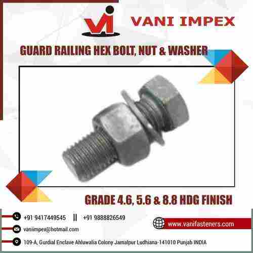 Highway Guard Railing Hex Bolts Nuts M16