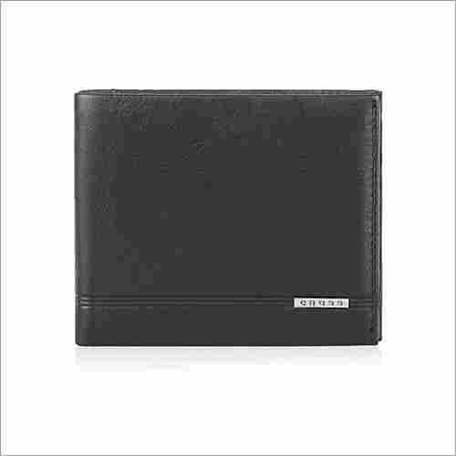 Black Cross Classic Compact Leather Wallet For Men