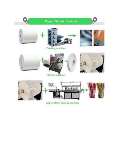 Glue Less Paper Straw Machine Withpacking Line Cutting Size: 200 T0 210 Mm