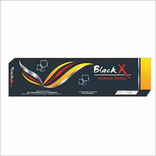 Black X Incense Sticks Box