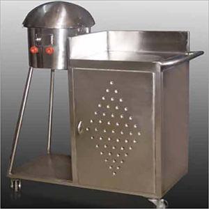 Stainless Steel Roomali Roti Station with Cabinet