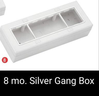White Modular Surface Gang Box