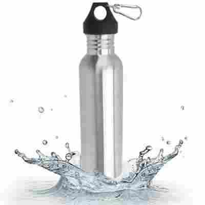 Stainless Steel Cycling Camping Sports Drinking Wide Mouth Water Bottle Flask