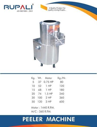 Peeler Machine Capacity: 80-600 Kg/Hr