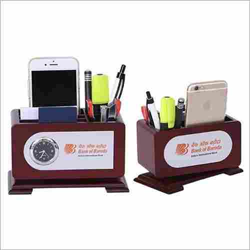 Corporate Promotional Wooden Pen Stand