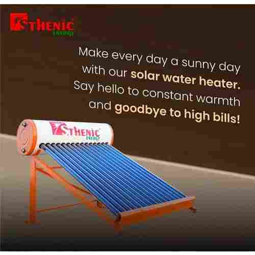 Silver Stainless Steel Solar Water Heater