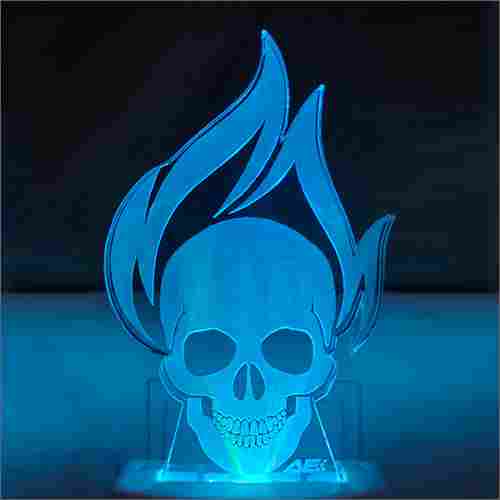 Acrylic LED Blue Night Lamp