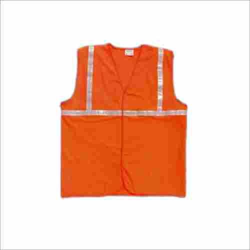120 GSM Fabric Orange Polyester Safety Jacket