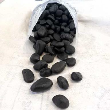 Natural Black Shinny Normal Polished Pebbles Stons Solid Surface