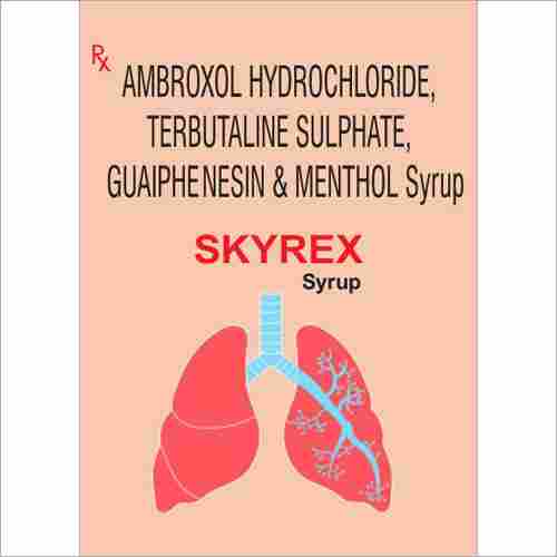 Ambroxol Hydrochloride Terbutaline Sulphate Guaiphenesin and Menthol Syrup