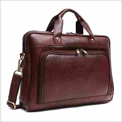 High Quality Leather Durable Portable Business Men's Laptop Bag