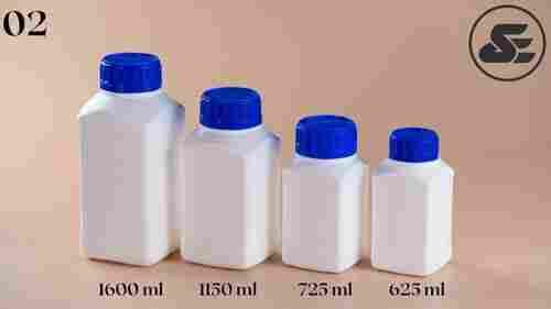 White Plastic Chemical Containers