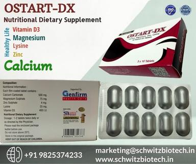 Ostart Dx Calcium Magnesium Zinc And Vitamin D3 Tablet Health Supplements