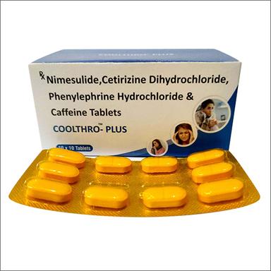 Nimesulide Cetirizine Dihydrochloride Phenylephrine Hydrochloride And Caffeine Tablets General Medicines
