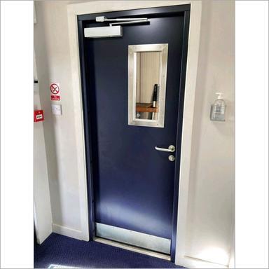 Black Commercial Fire Resistant Single Door