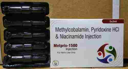 1500 mcg Methylcobalamin and 100 mg Pyridoxine Hcl and 100 mg Nicotinamide Injection