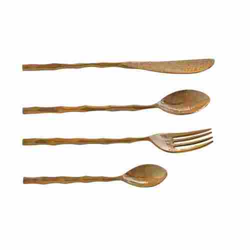 Handmade Pure Brass Cutlery for Serving & Dining Table Decoration