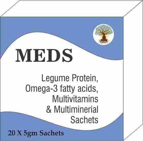 Legume Protein, Omega 3 fatty acids, Multivitamins & Multimineral Sachets
