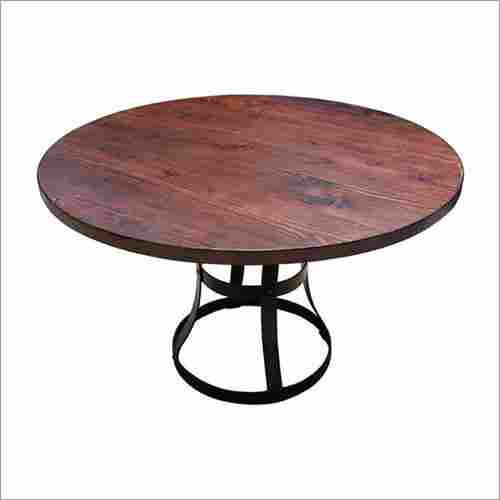 Round Solid Wooden Table
