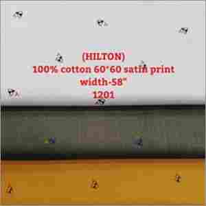 Satin Printed Cotton Fabric