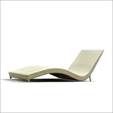 White Wicker Poolside Lounger Application: Hotel