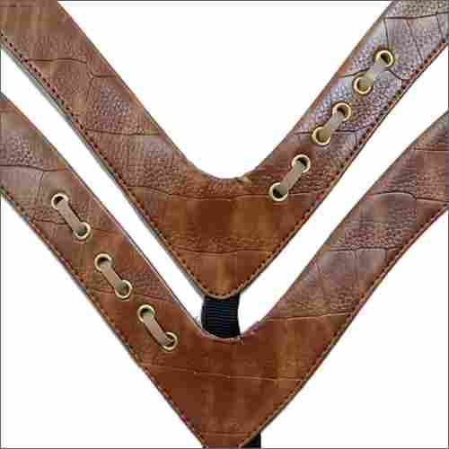 Ladies Brown Leather Slipper Upper