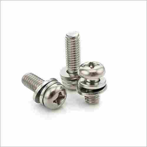 Pan Phillips Head Screw With Washer And Spring Washers