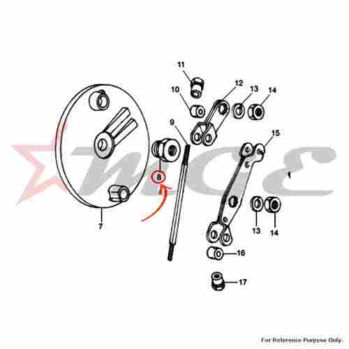 Nut For Royal Enfield - Reference Part Number - #140388/D