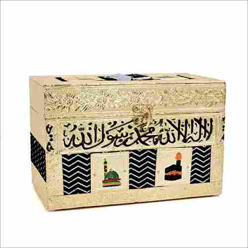 Gold Finish Quran Stand Box