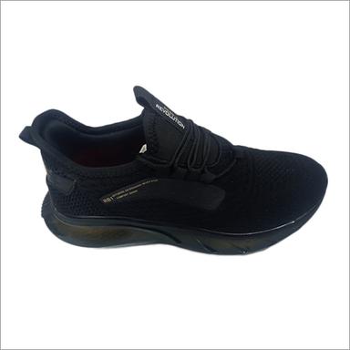 Light Weight Mens Black Sports Shoes