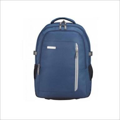 Blue Polyester Laptop Backpack
