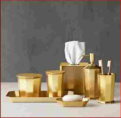 Brass Matt Bathroom Set