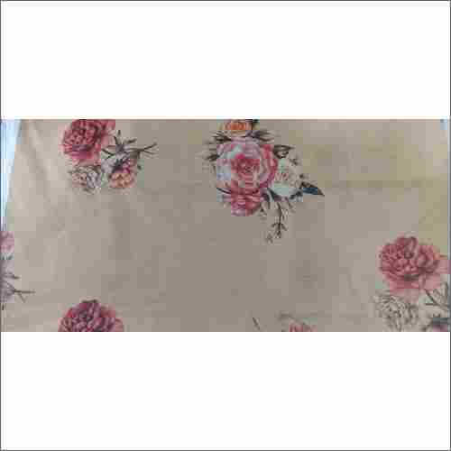 Linen Floral Print Fabric