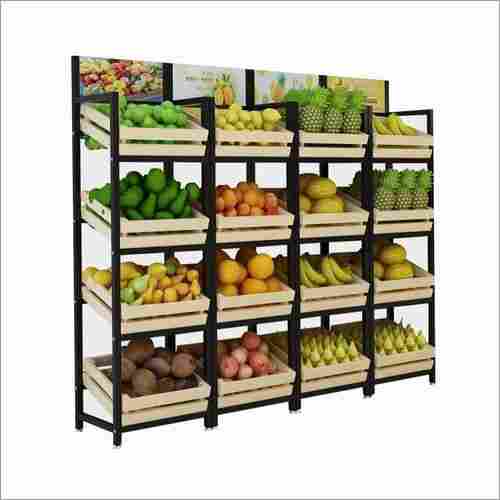 4 Layer Vegetables and  Fruit Display Rack