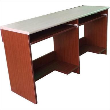 Brown Wooden Rectangular Computer Table
