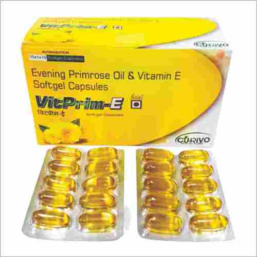 Evening primrose oil and vitamin E Softgel capsule